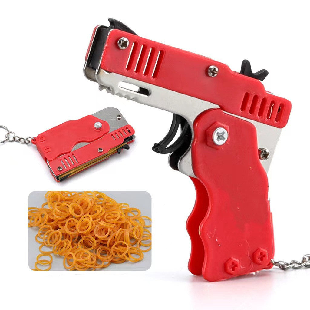 Folding Folding Leather Gun Alloy Model Toys