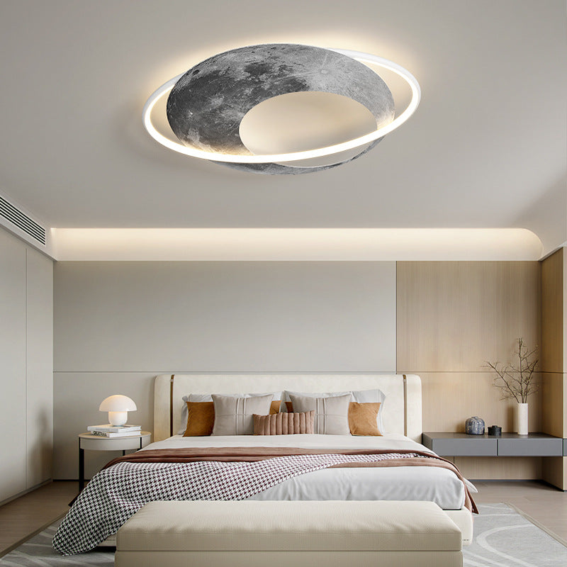 Planet Moon Ceiling Lamp Bedroom Creative