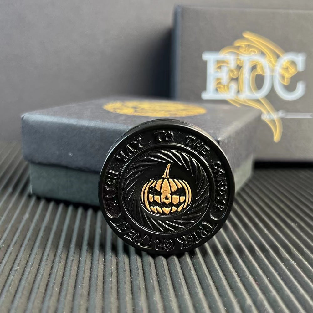 Milk-in-water Pumpkin EDC Push Brand Black Gold Decompression Artifact Toy