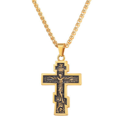 Cross Jesus Pendant Necklace