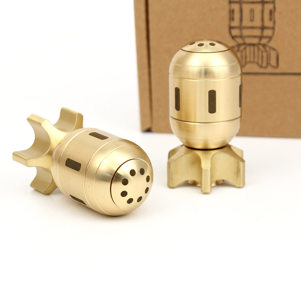 Brass Solid Pressure Reducing Rotary Fingertip Gyroscope