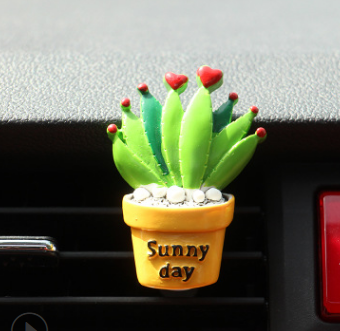 Car Air Freshener Plants Perfume Vent Outlet Air Conditioning Fragrance Clip Cute Creative Ornaments Interior Auto Accessories