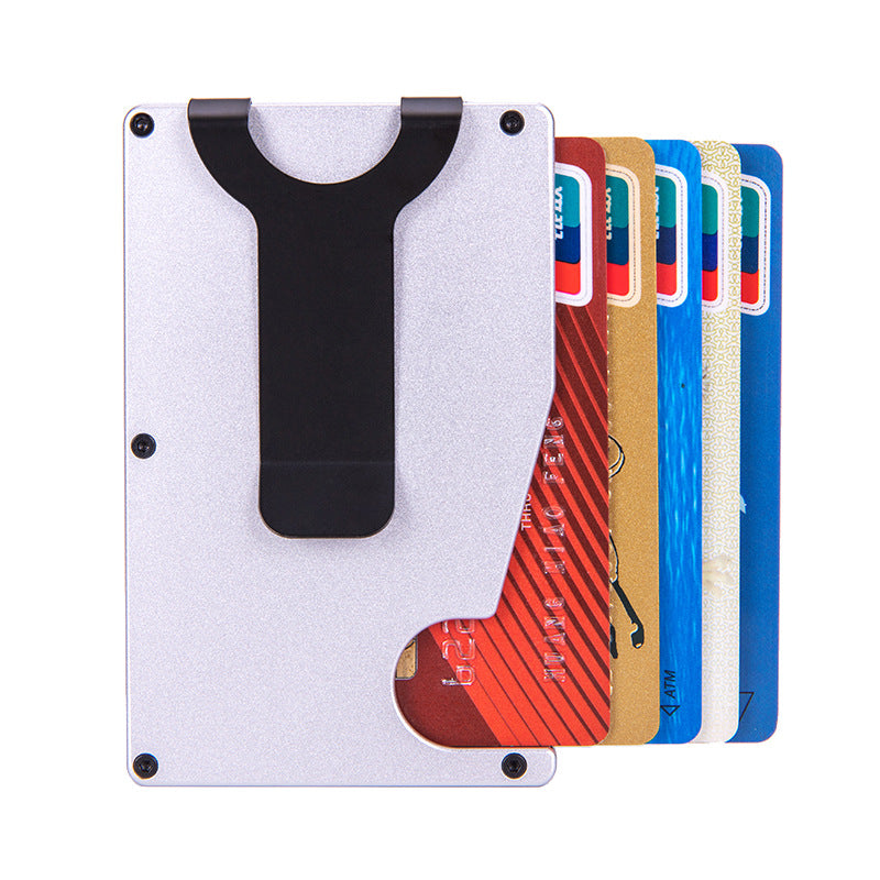 Location Tracker RFID Anti-theft Brush Metal Card Pack