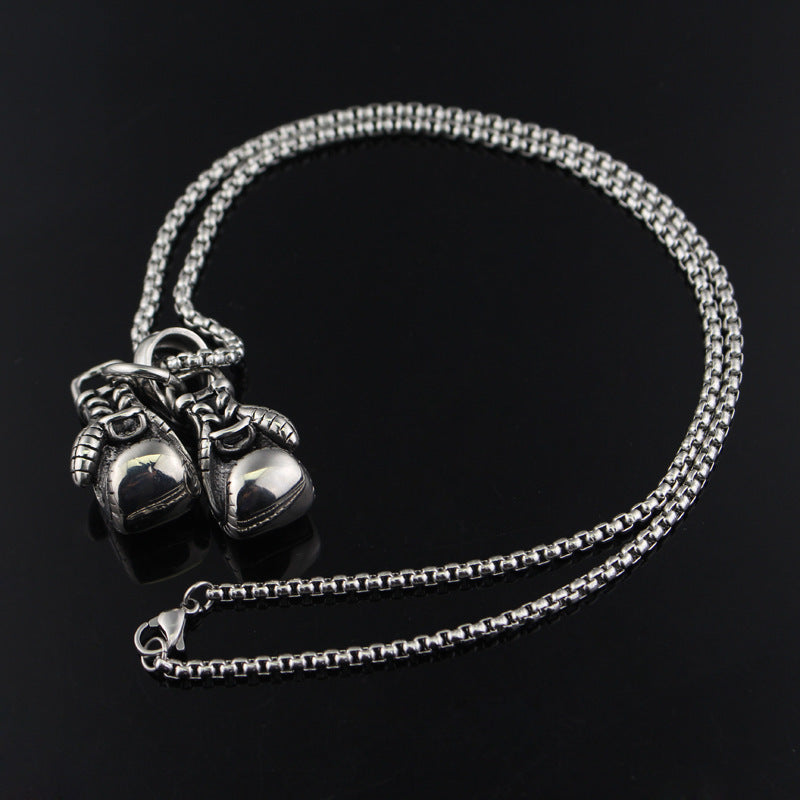 Men's Boxing Gloves Pendant Necklace