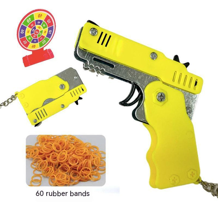 Folding Folding Leather Gun Alloy Model Toys