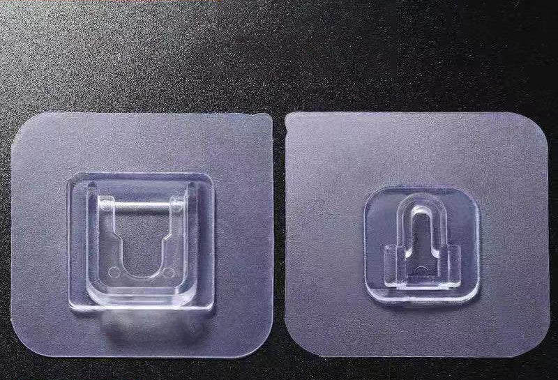 Strong Adhesive Snap Button, No Trace, No Punching, Hangable Double-sided Patch, Transparent Hook Buckle