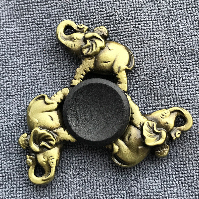 Bronze Alloy Fingertip Gyro Relieving Spinning Top Rotating Hand Spinner