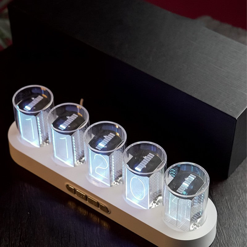 RGB Quasi-Nixie Tube Clock Desktop Creativity