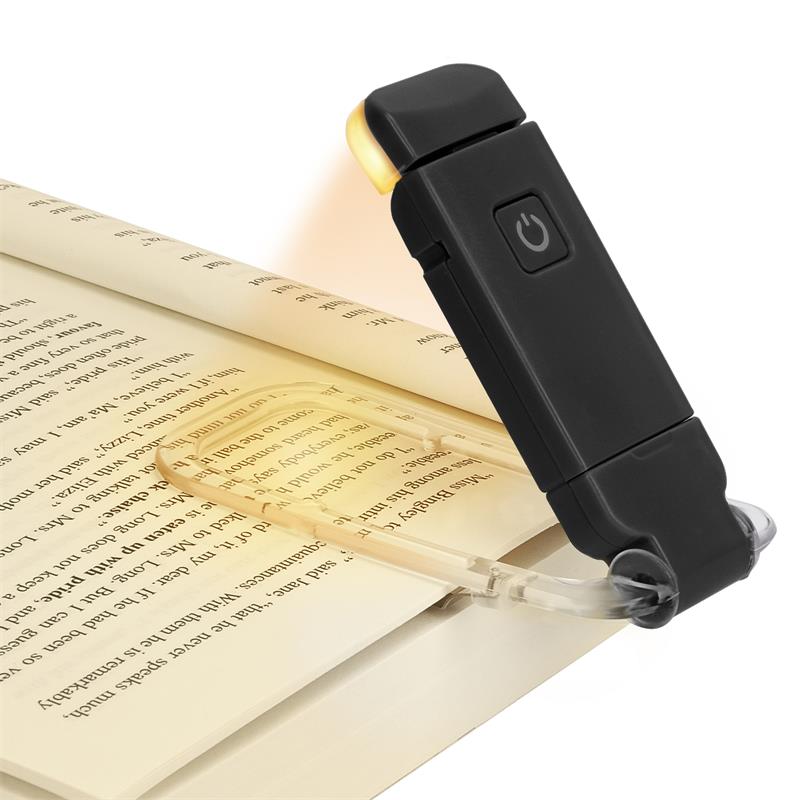 LED USB Rechargeable Book Reading Light Brightness Adjustable Eye Protection Clip Book Light Portable Bookmark Read Light