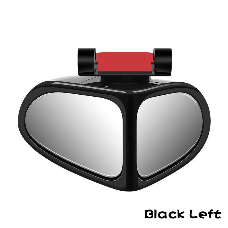 Car Reversing Small Round Mirror Front And Rear Wheel Wide-Angle Mirror Double-Sided Auxiliary Rearview 360 Adjustable Wide Angle Side Rear View Mirror For Car