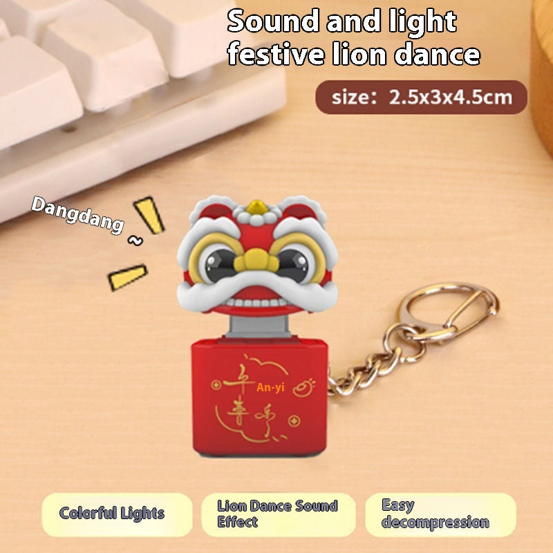 Key Chain Pendant With Sound Effect Decompression Toy