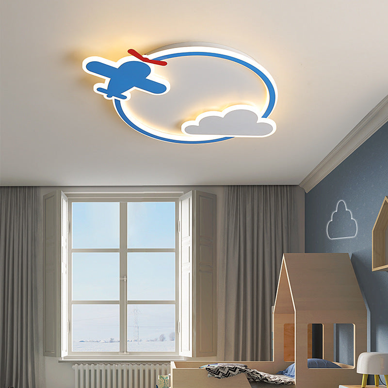 Cartoon Model Airplane Deer Bedroom Lamp