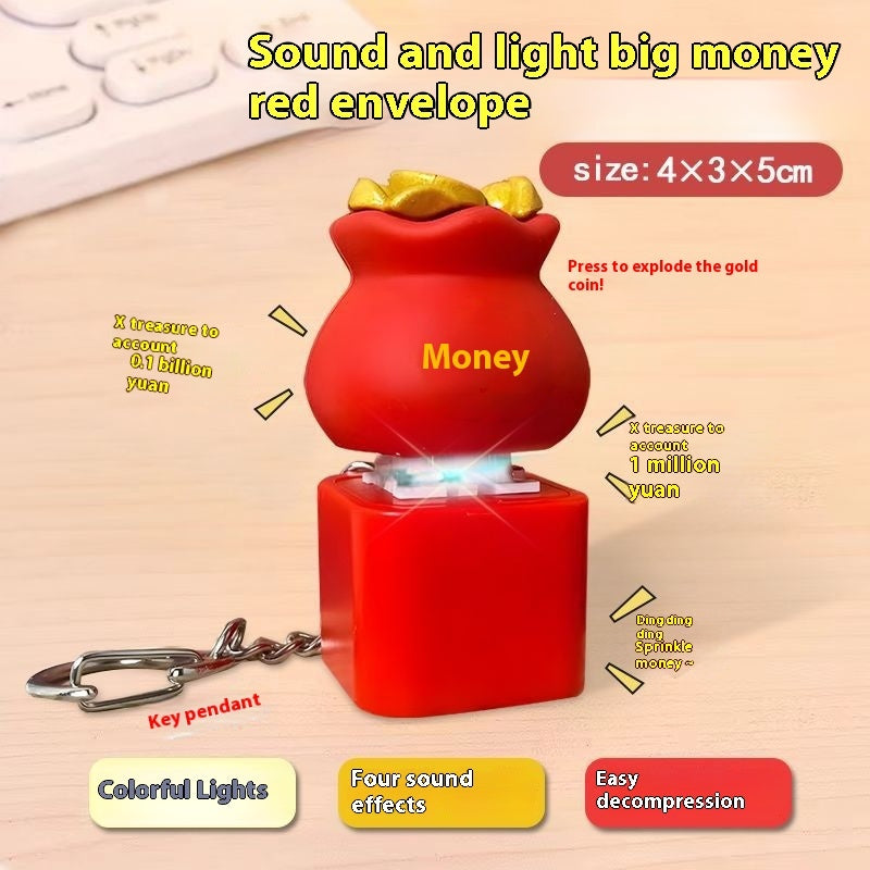 Key Chain Pendant With Sound Effect Decompression Toy