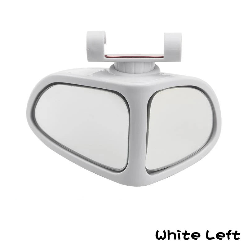 Car Reversing Small Round Mirror Front And Rear Wheel Wide-Angle Mirror Double-Sided Auxiliary Rearview 360 Adjustable Wide Angle Side Rear View Mirror For Car