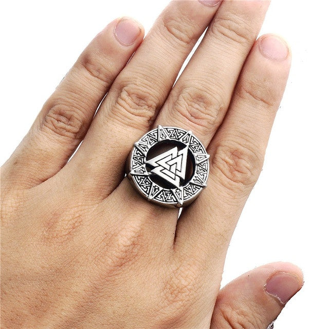 Viking warrior men's ring