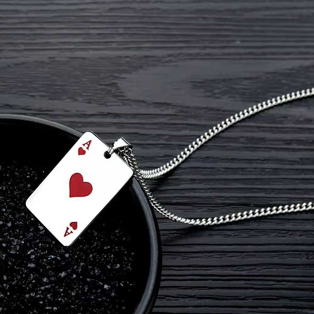 Fashion Niche Creative Of Spades Love Pendant Necklace