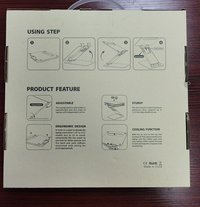 Laptop Stand Desktop Raises And Lowers Heat Dissipation Adjustable Storage