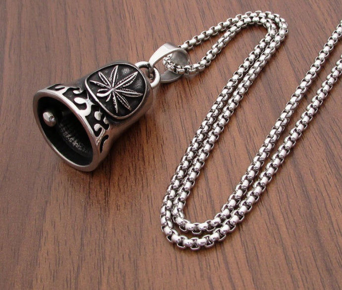 New European And American Retro Viking Odin Triangle Valknut Bell Pendant