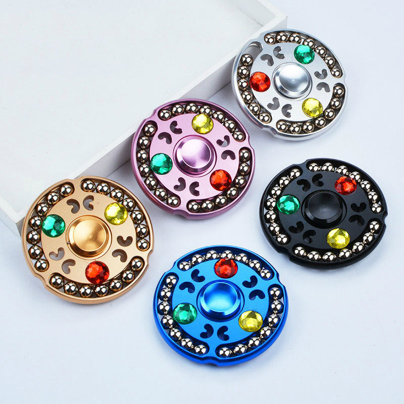 Lotus Steel Ball Fingertip Spinner Children's Metal Aluminum Alloy Decompression Toy