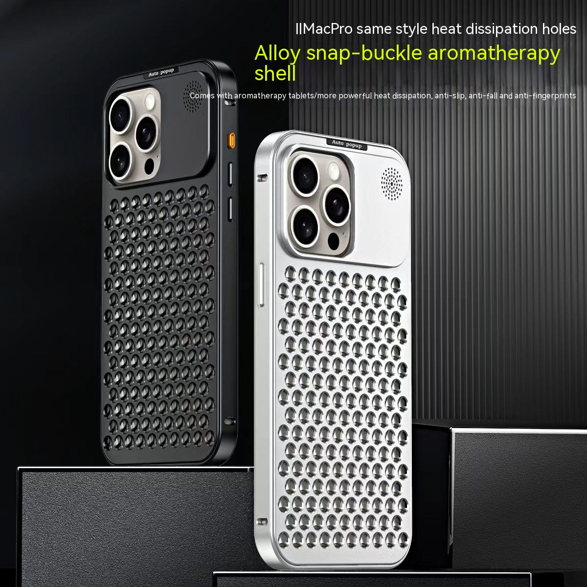 Aluminum Alloy Spring Fastener Mobile Phone Heat Radiating Phone Shell Protective Case