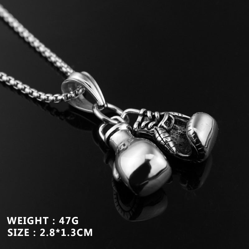 Men's Boxing Gloves Pendant Necklace