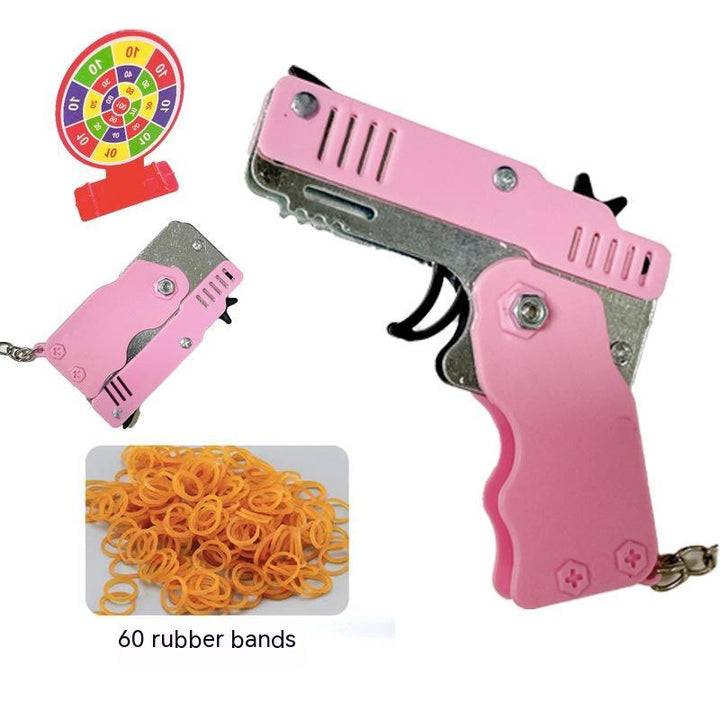 Folding Folding Leather Gun Alloy Model Toys