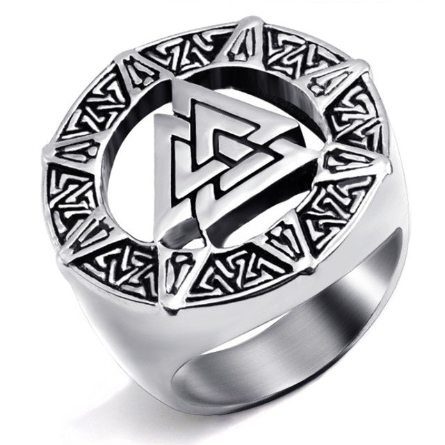 Viking warrior men's ring