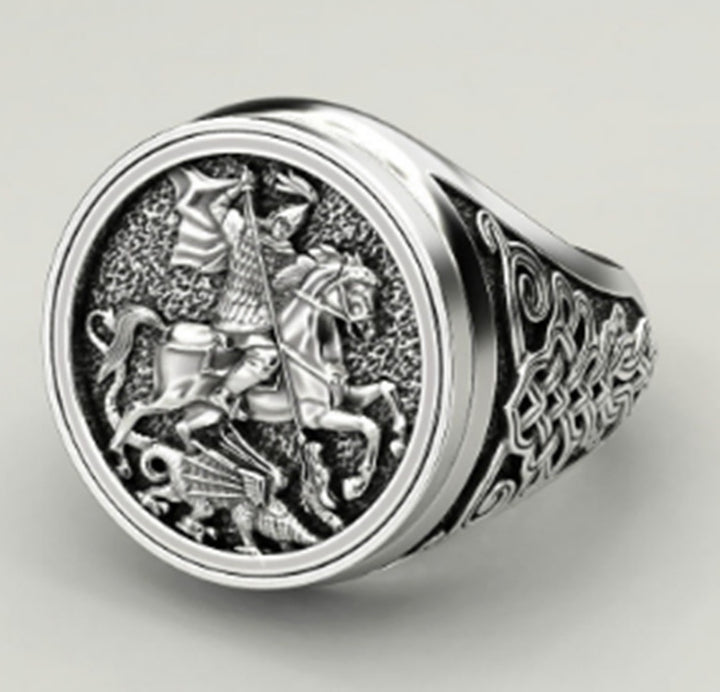 Hip Hop Male Viking Fortune Bird Eagle Ring