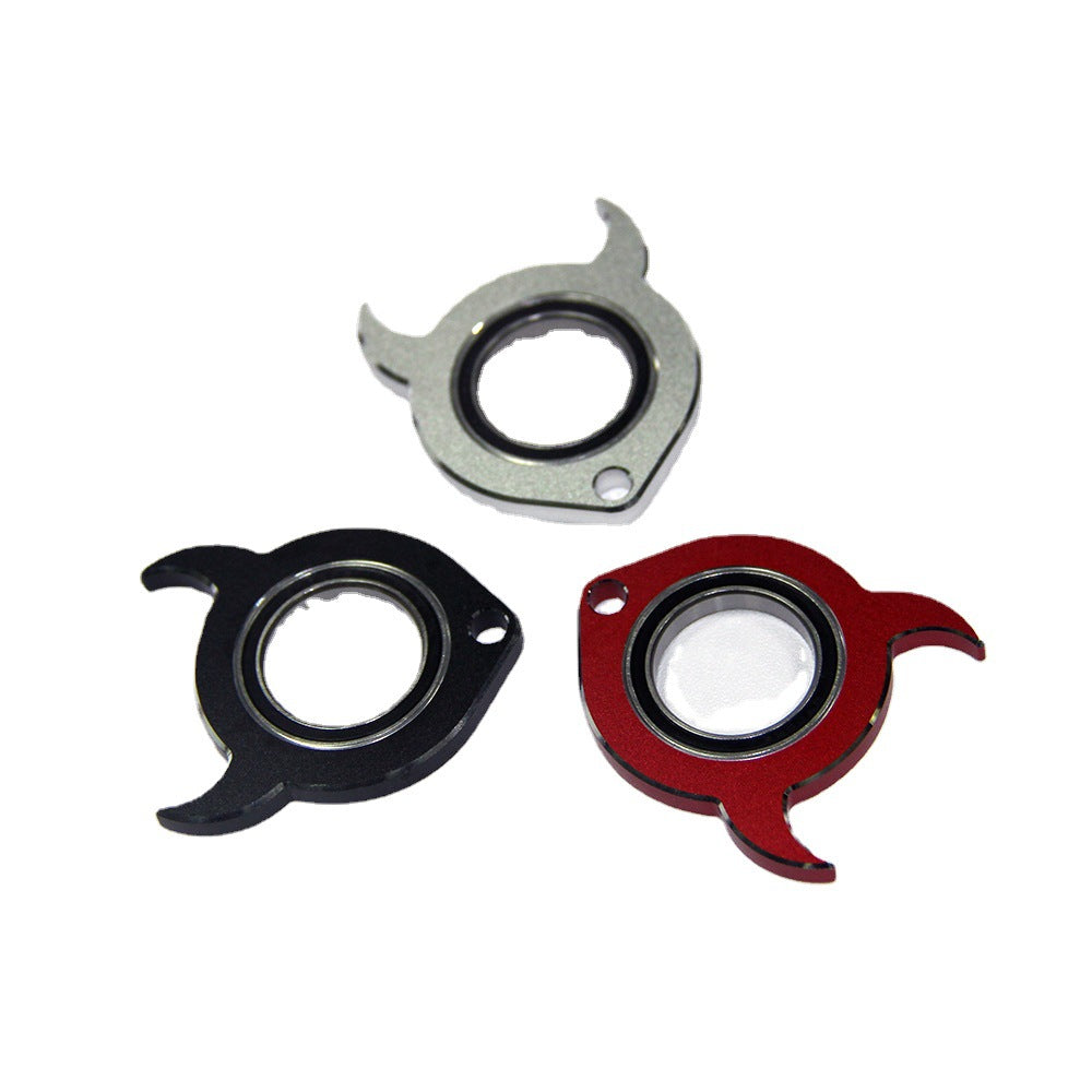 Rotating Keychain Decompression Cool Horn Shape