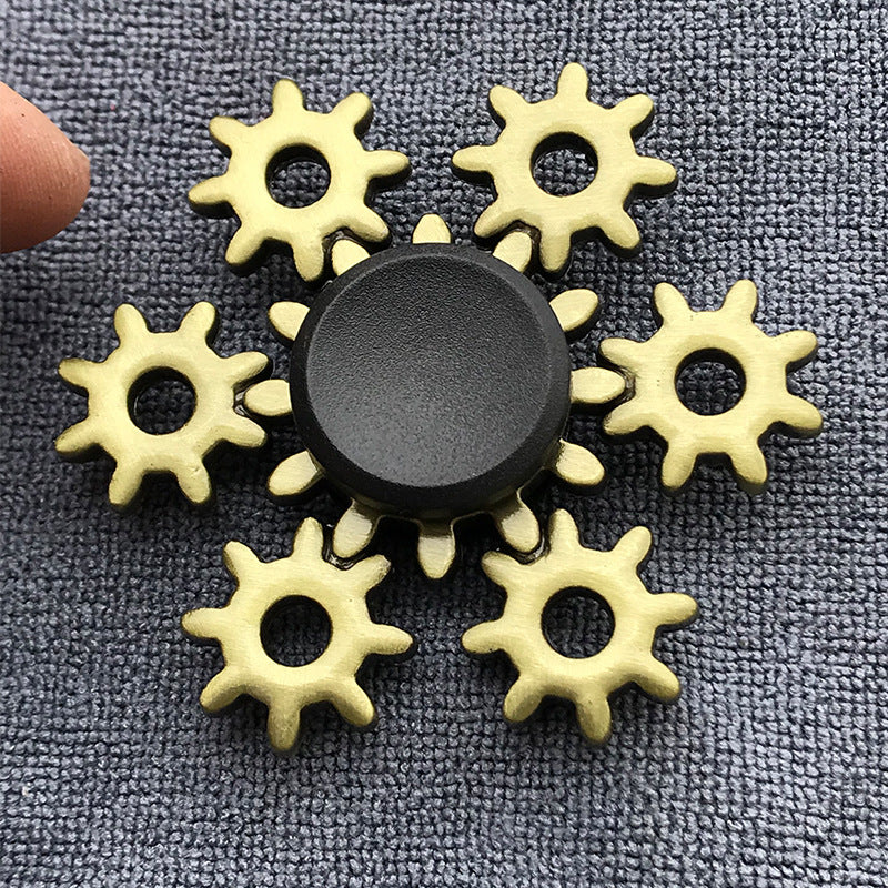 Bronze Alloy Fingertip Gyro Relieving Spinning Top Rotating Hand Spinner