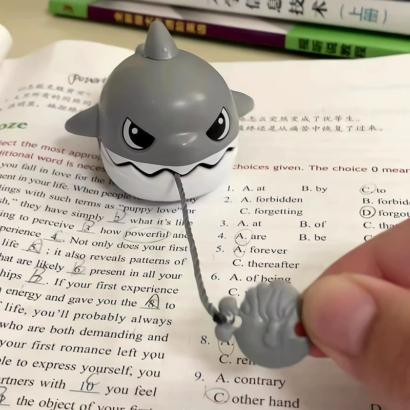 Pull Thread Bite Shark Keychain