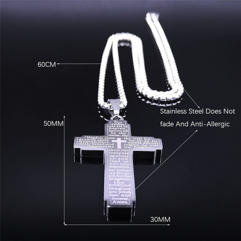 Titanium Steel Ornament Fashion Simple English Letter Stainless Steel Necklace