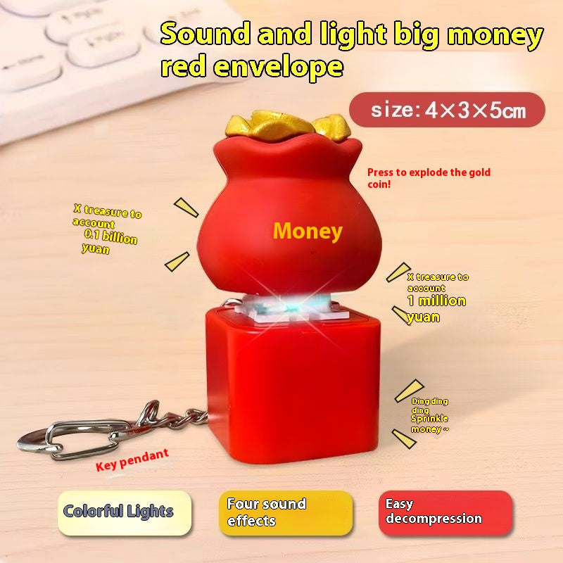 Key Chain Pendant With Sound Effect Decompression Toy