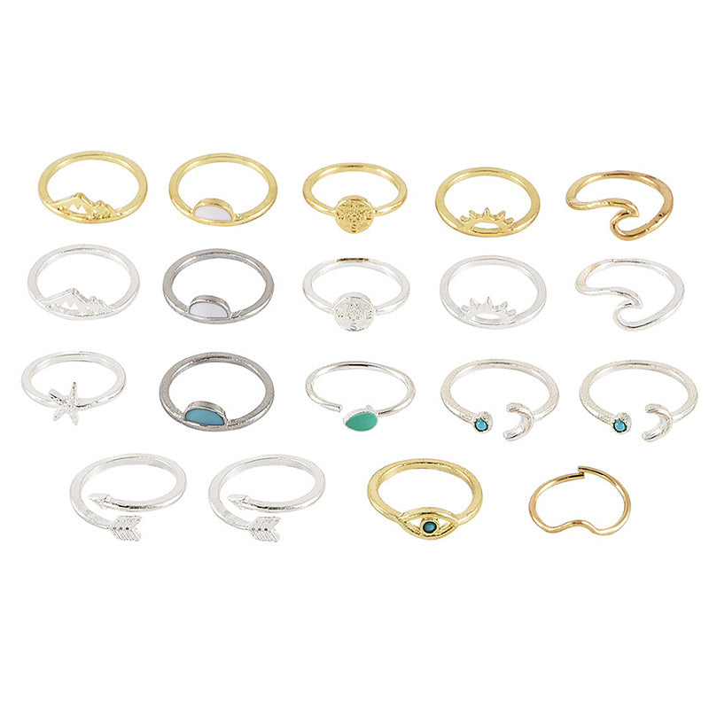 19 pieces / set of women's rings