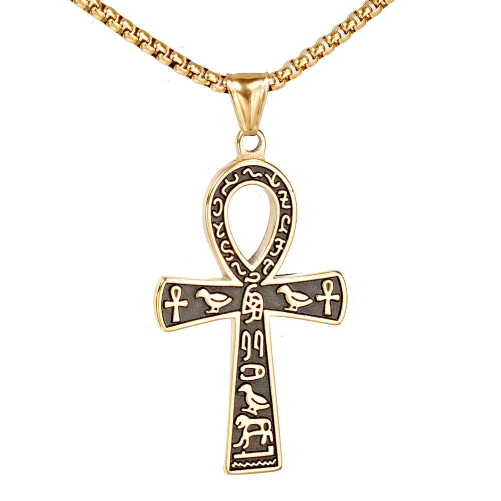 Cross Necklace Stainless Steel Pendant Necklace