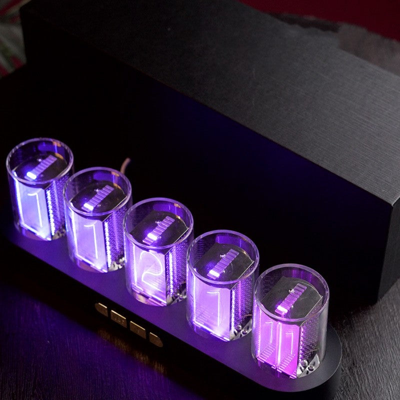 RGB Quasi-Nixie Tube Clock Desktop Creativity