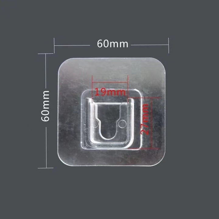 Strong Adhesive Snap Button, No Trace, No Punching, Hangable Double-sided Patch, Transparent Hook Buckle