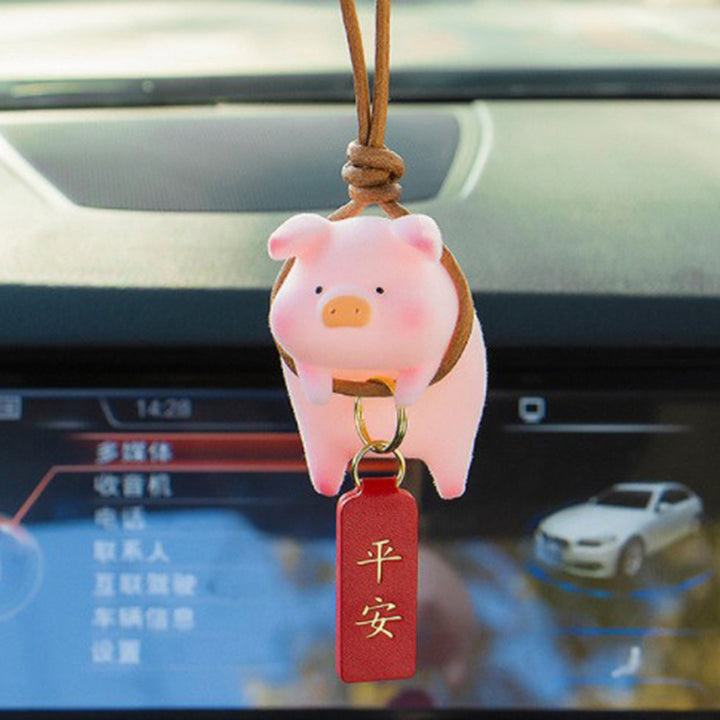 Car Accessories Cute Piggy Car Pendant