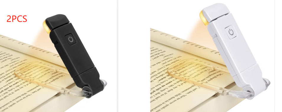 LED USB Rechargeable Book Reading Light Brightness Adjustable Eye Protection Clip Book Light Portable Bookmark Read Light