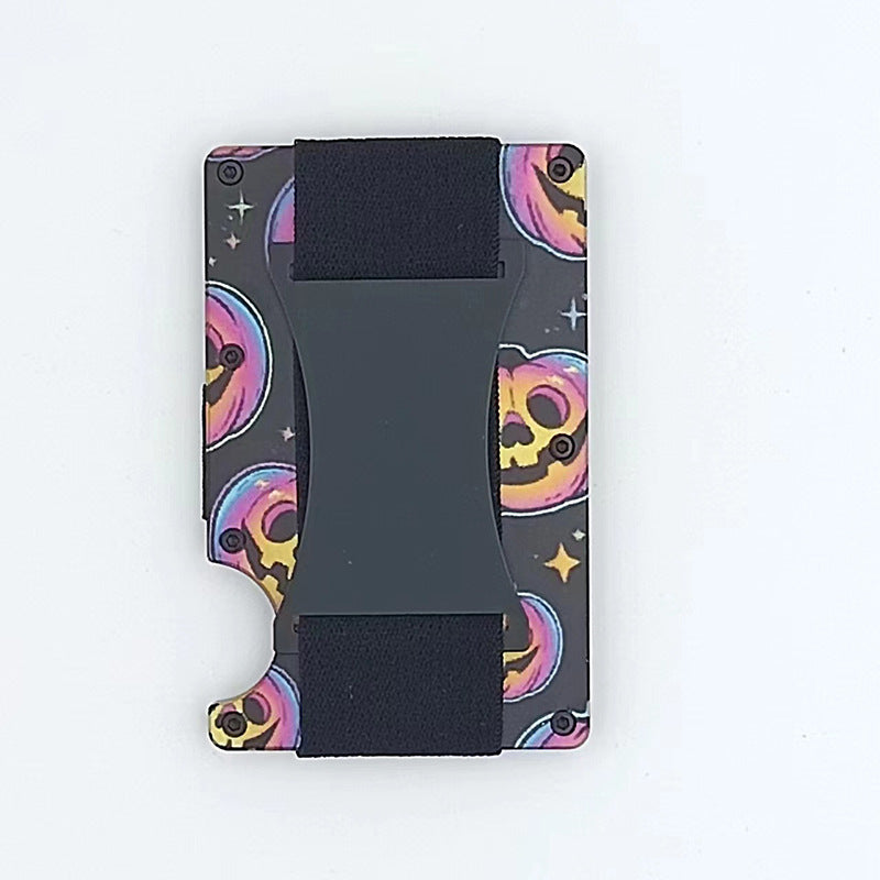 Metal Card Wrapped Carbon Fiber Wallet RFID Anti-theft Brush