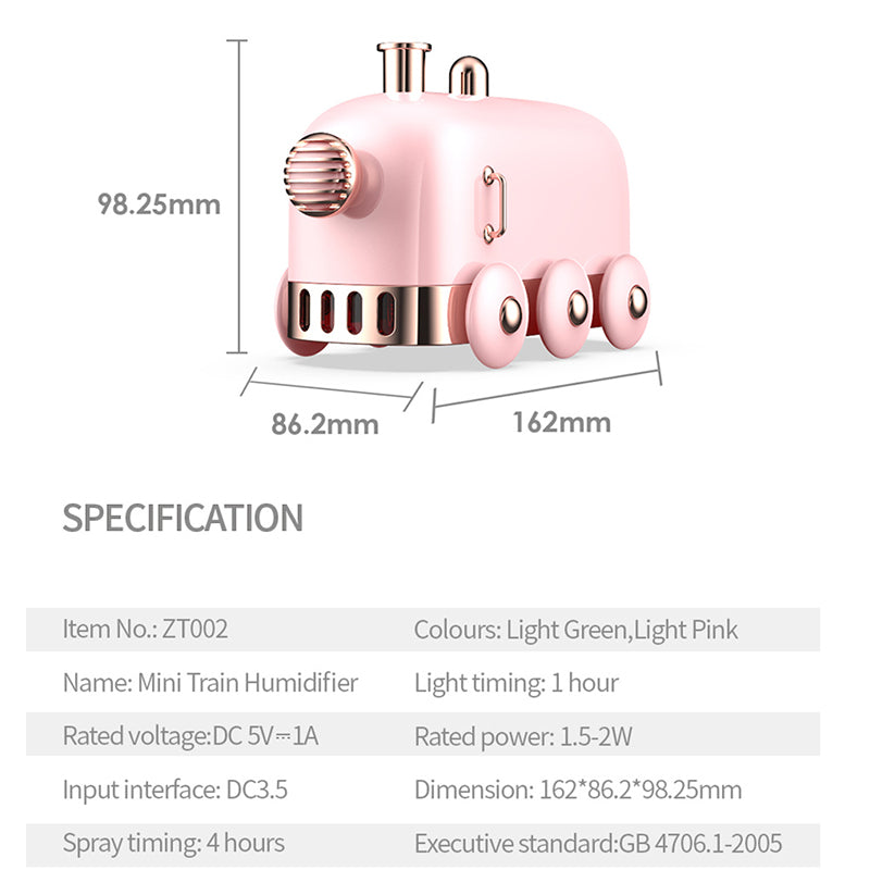 Small train humidifier new home retro mute mini usb