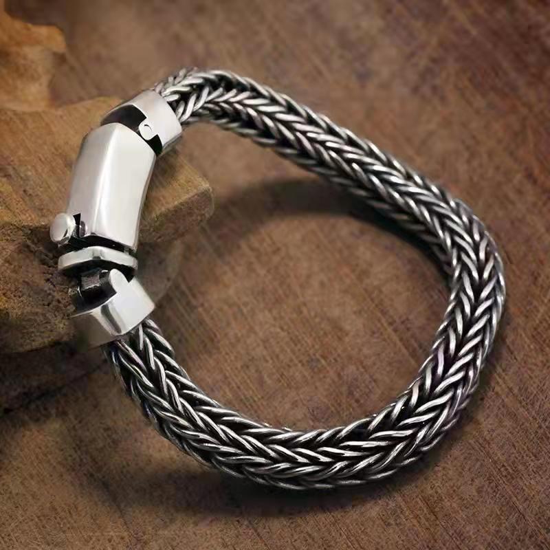 Hand-woven Hemp Rope Bracelet Men Domineering Personality