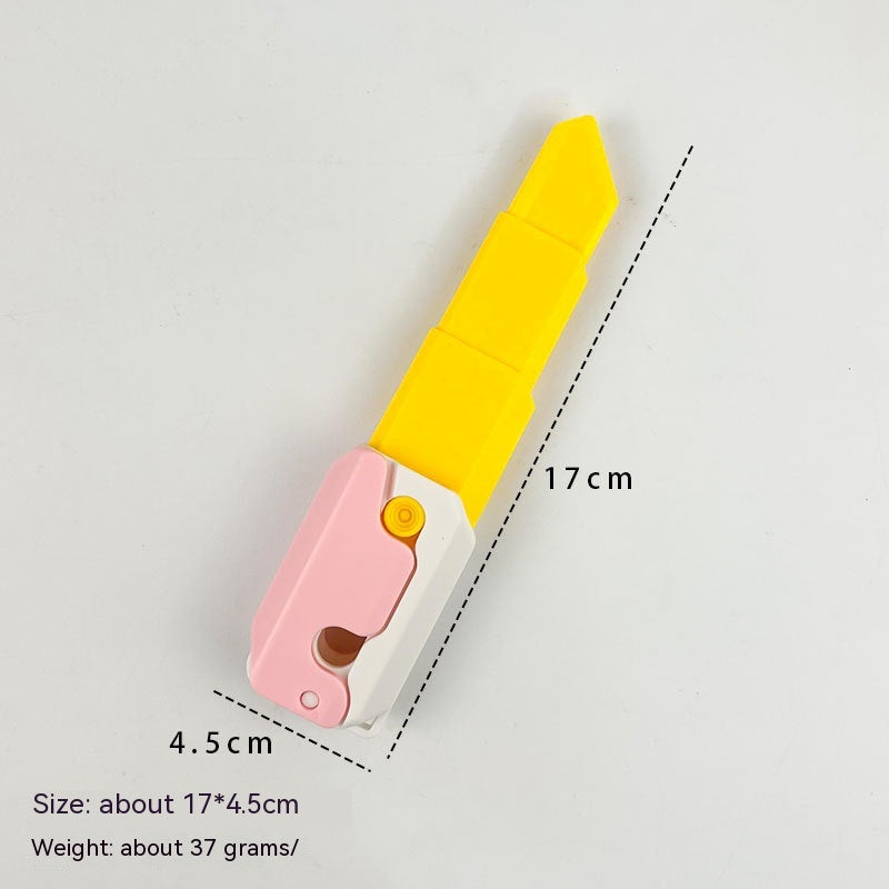 Retractable Radish Knife 3D Gravity Printing Retractable Children's Decompression Toy