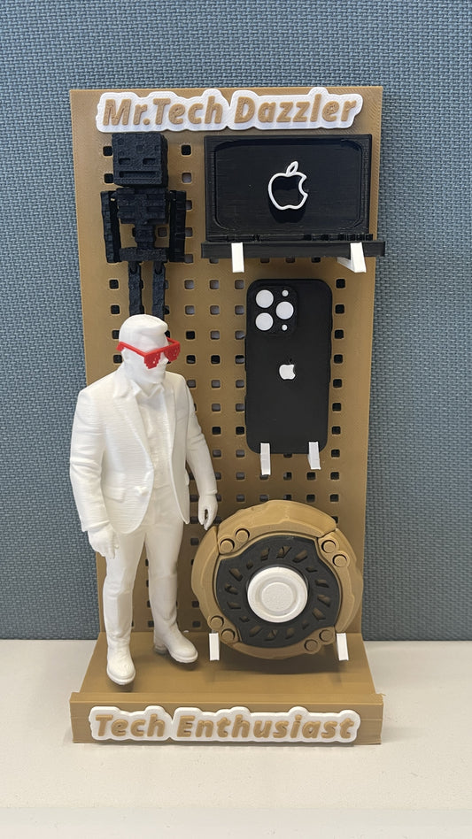 Mr. Tech Dazzler™ – Personalized Desk Totem for True Enthusiasts