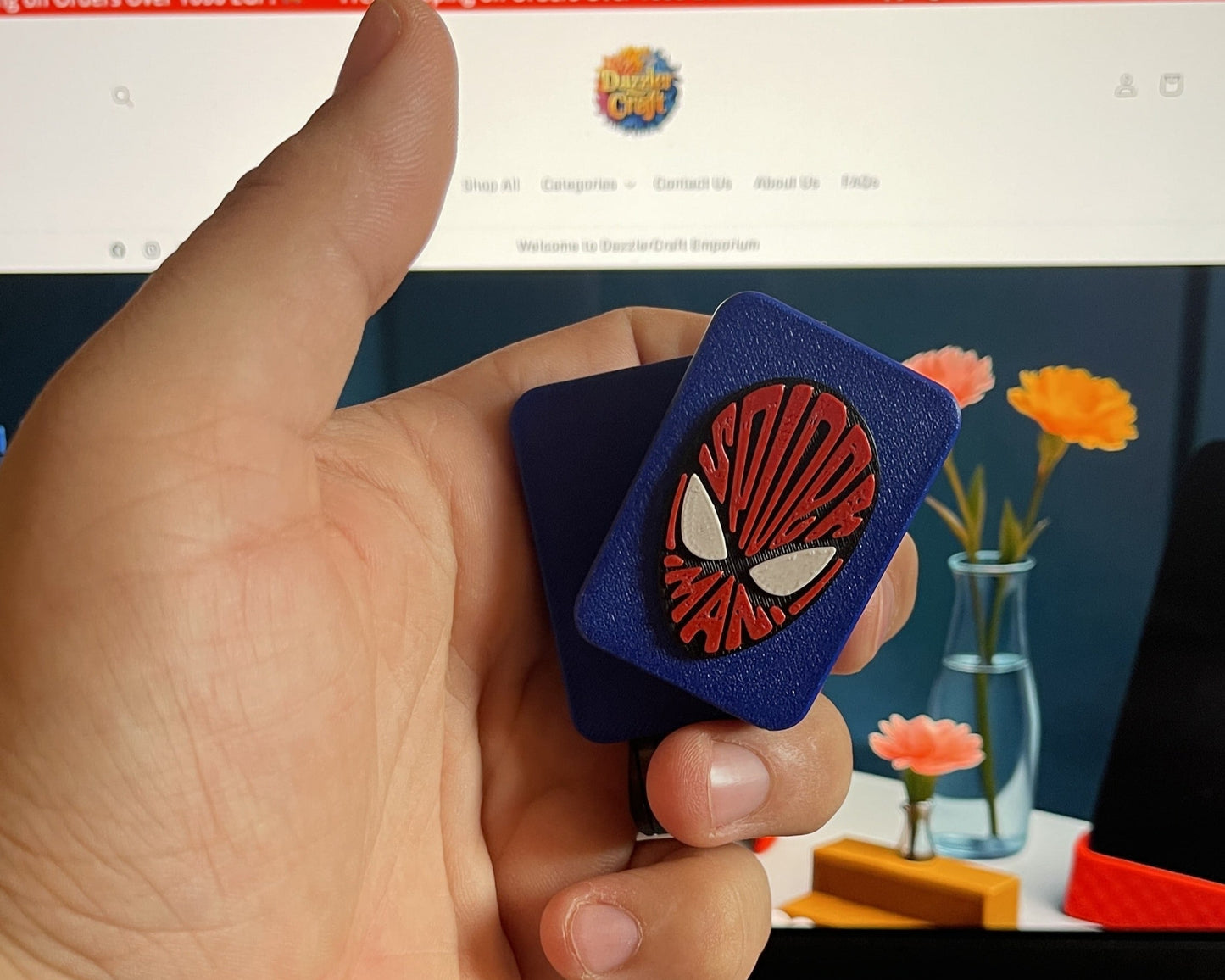 WebSlide™ 22X – Magnetic Fidget Slider (Spider-Man Edition)
