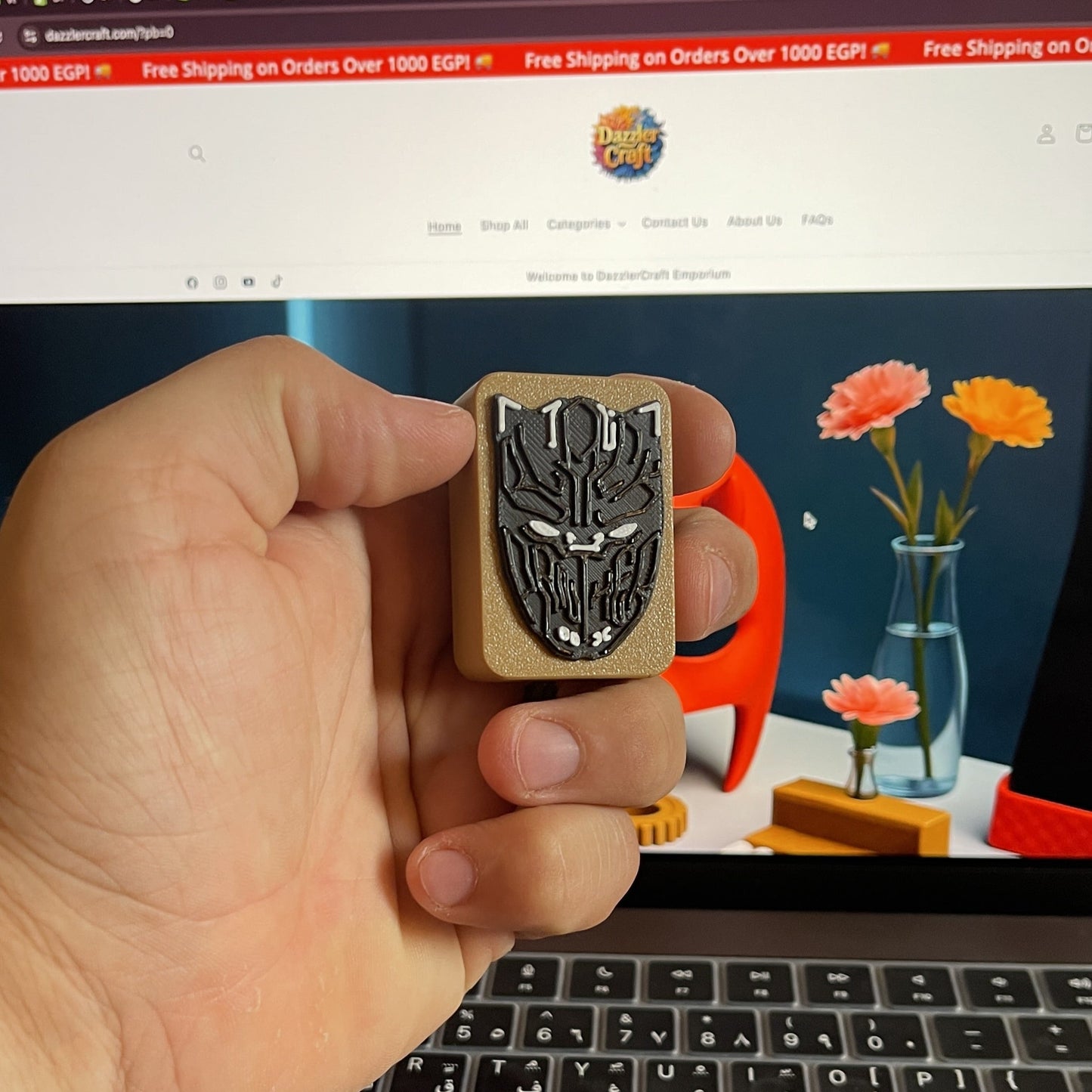 PantherSlide™ 22X – Magnetic Fidget Slider (Black Panther Edition)