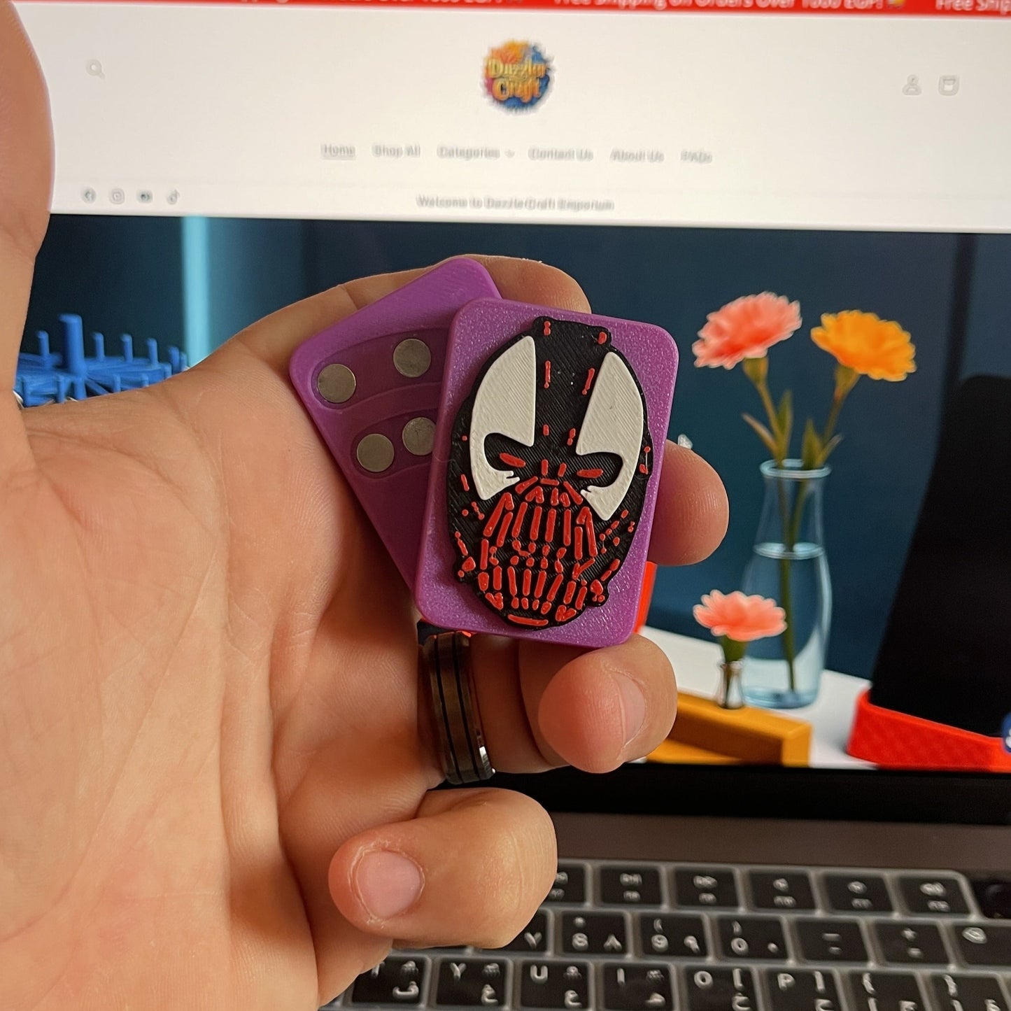 BaneSlide™ 22X – Magnetic Fidget Slider (Gotham Reckoning Edition)