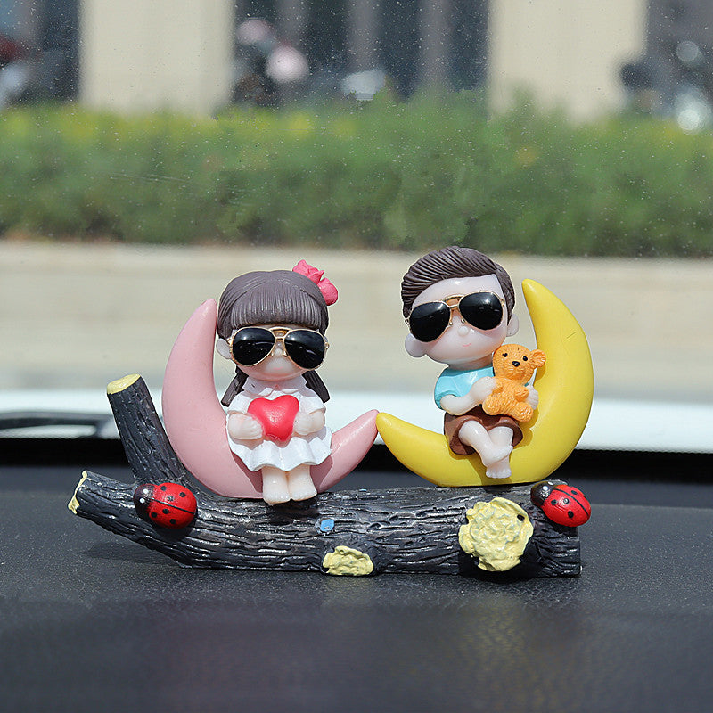 Car Center Console Ornaments Villain Car Interior Accessories