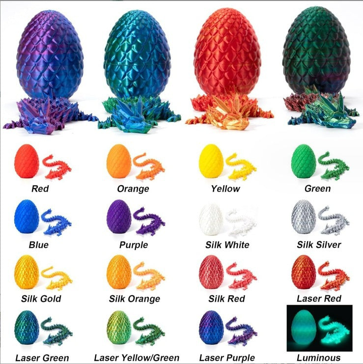 3D Printing Dragon Egg Suit Changeable Creative Decoration Toys