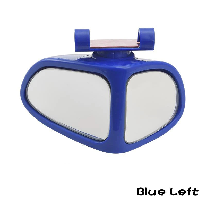 Car Reversing Small Round Mirror Front And Rear Wheel Wide-Angle Mirror Double-Sided Auxiliary Rearview 360 Adjustable Wide Angle Side Rear View Mirror For Car